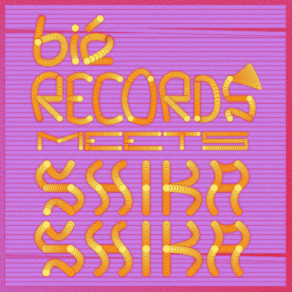 Various Artists – Bie Records Meets Shika Shika (180G/TRANSPARENT RED VINYL) vinyl record cover