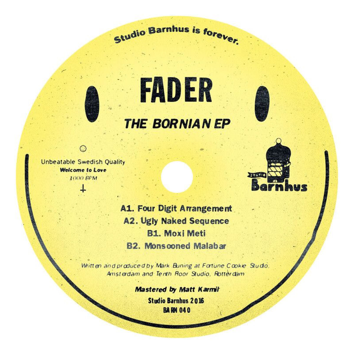 Fader – The Bornian vinyl cover