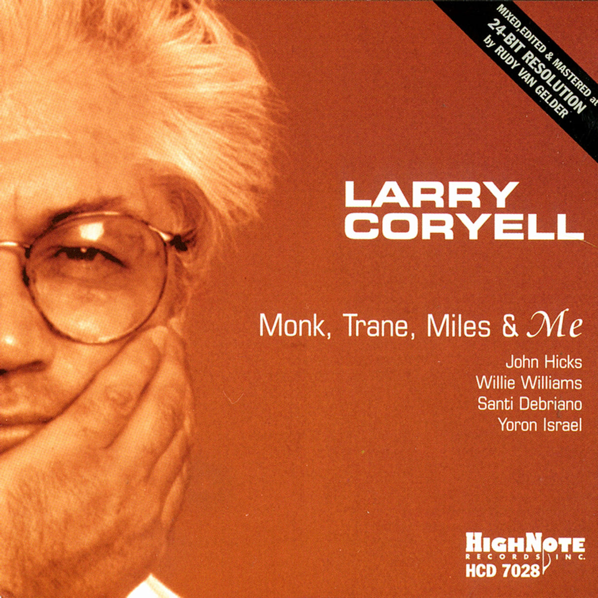 Larry Coryell – Monk, Trane, Miles & Me vinyl record cover