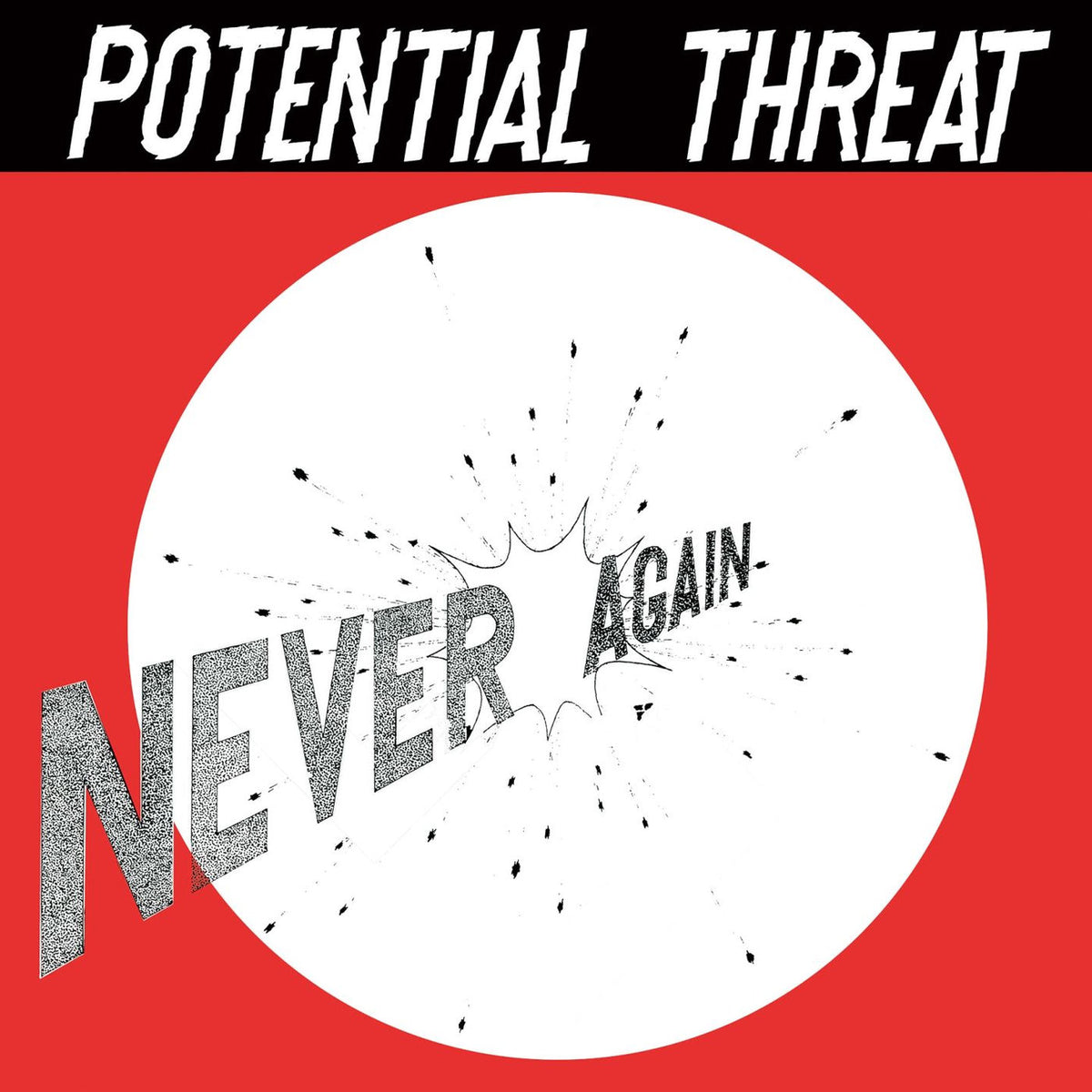 Potential Threat – Never Again vinyl record cover