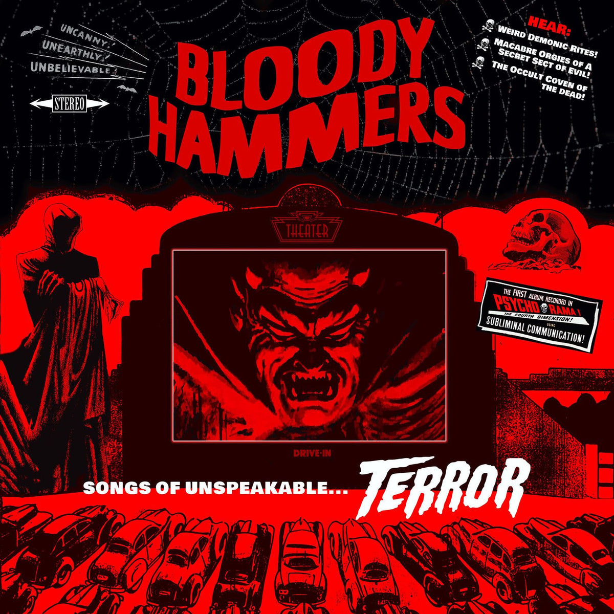 Bloody Hammers – Songs of Unspeakable... Terror vinyl record cover