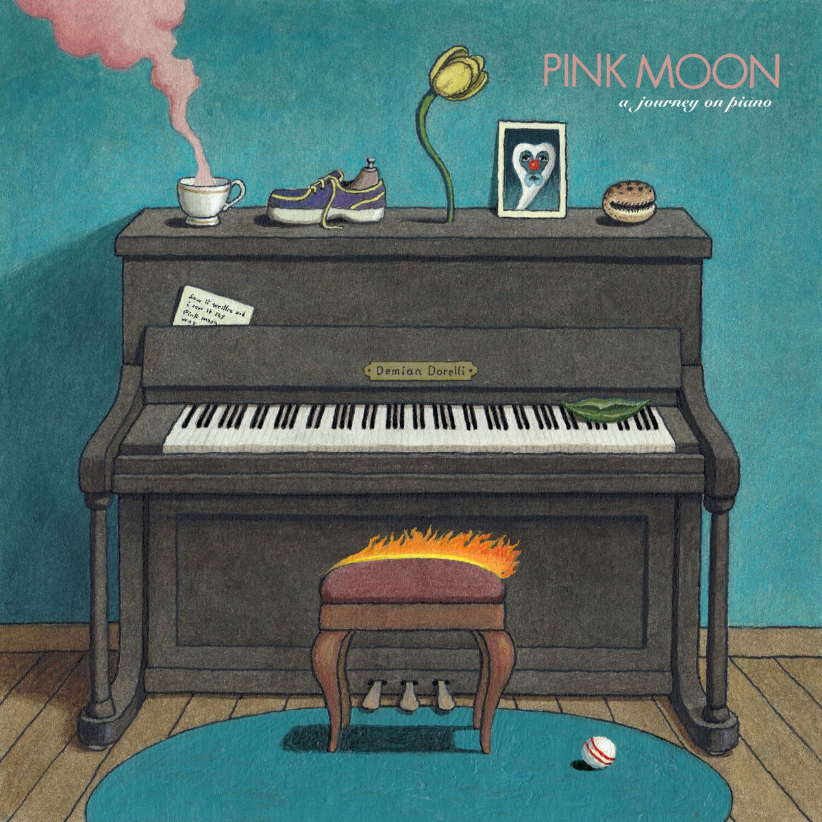 Demian Dorelli – Pink Moon, A Journey on Piano vinyl cover