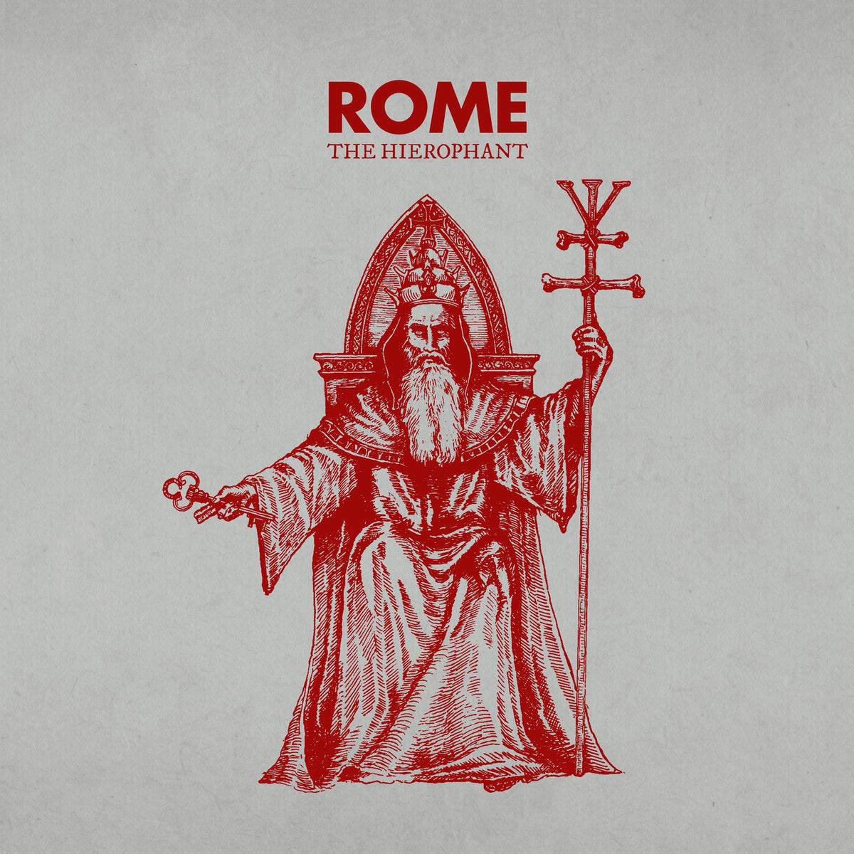 ROME – The Hierophant (LIMITED BLACK) vinyl record cover