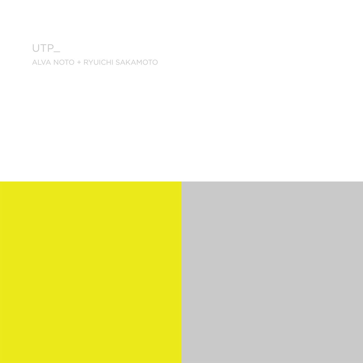Alva Noto – Utp_ vinyl cover