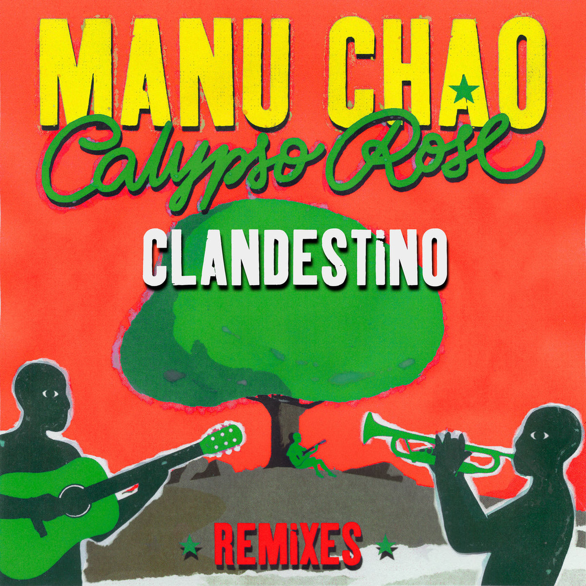 Manu Chao – Clandestino vinyl record cover