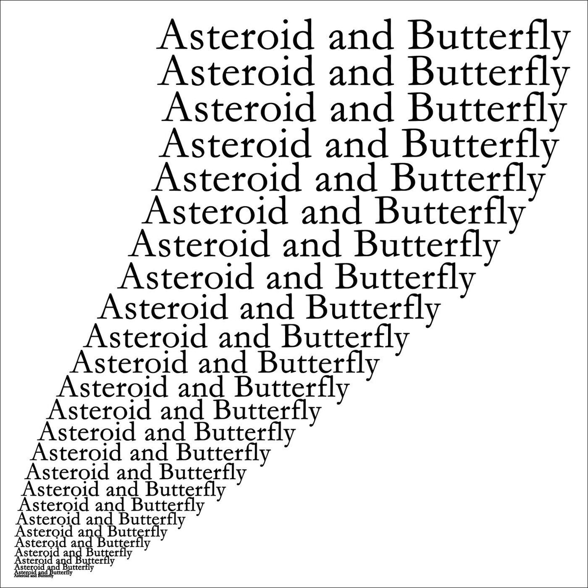 Yano To Agatsuma – Asteroid And Butterfly vinyl record cover