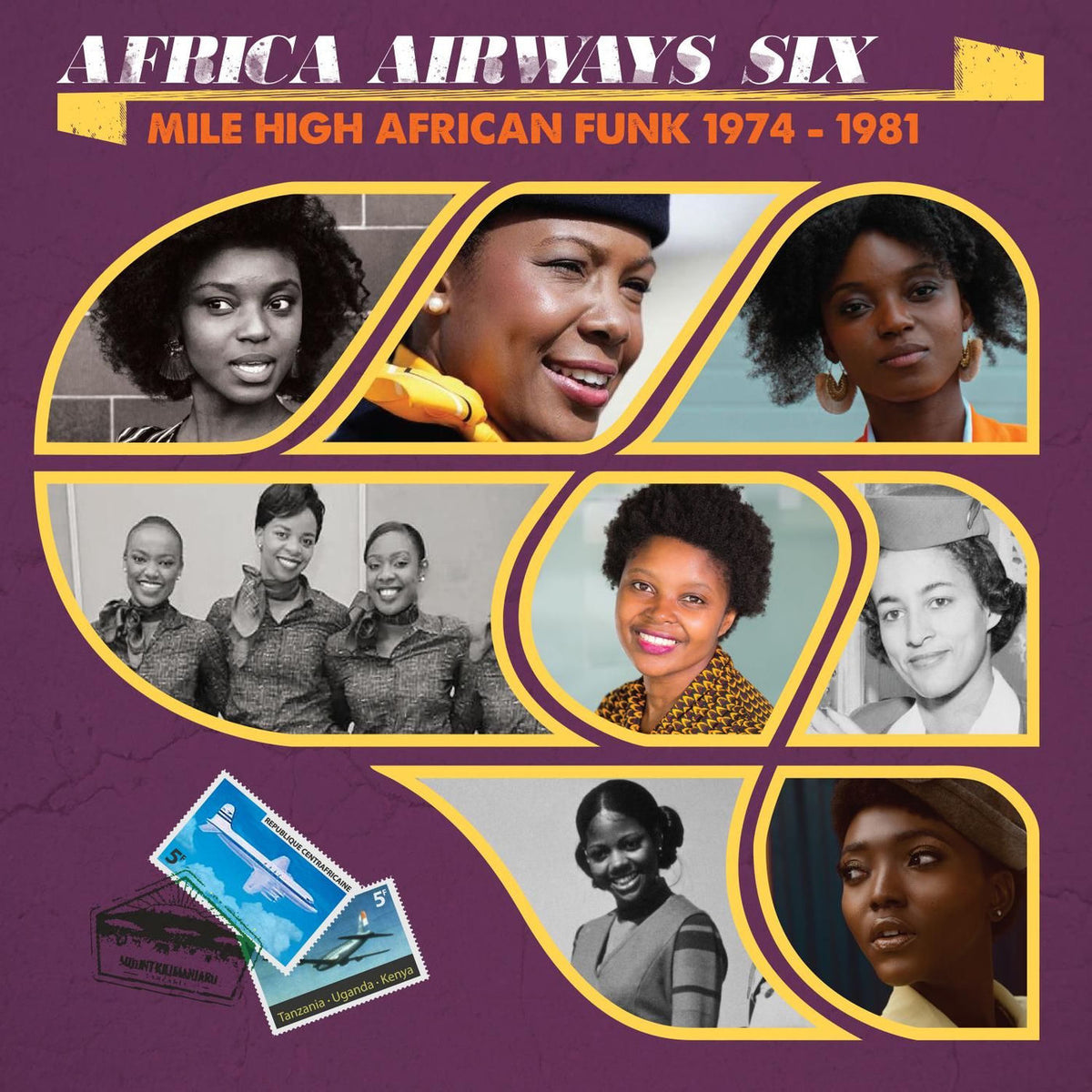 Various Artists – Africa Airways Six (MILE HIGH FUNK 1974 - 1981) vinyl record cover