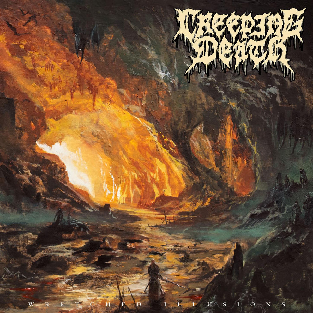 Creeping Death – Wretched Illusions vinyl record cover