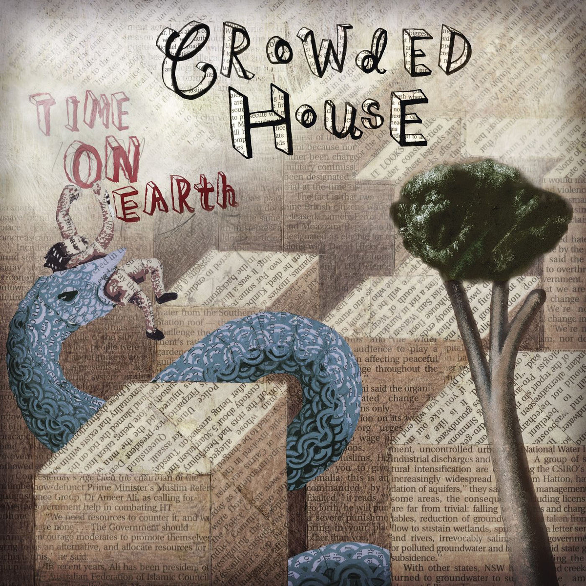 Crowded House – Time On Earth vinyl record cover
