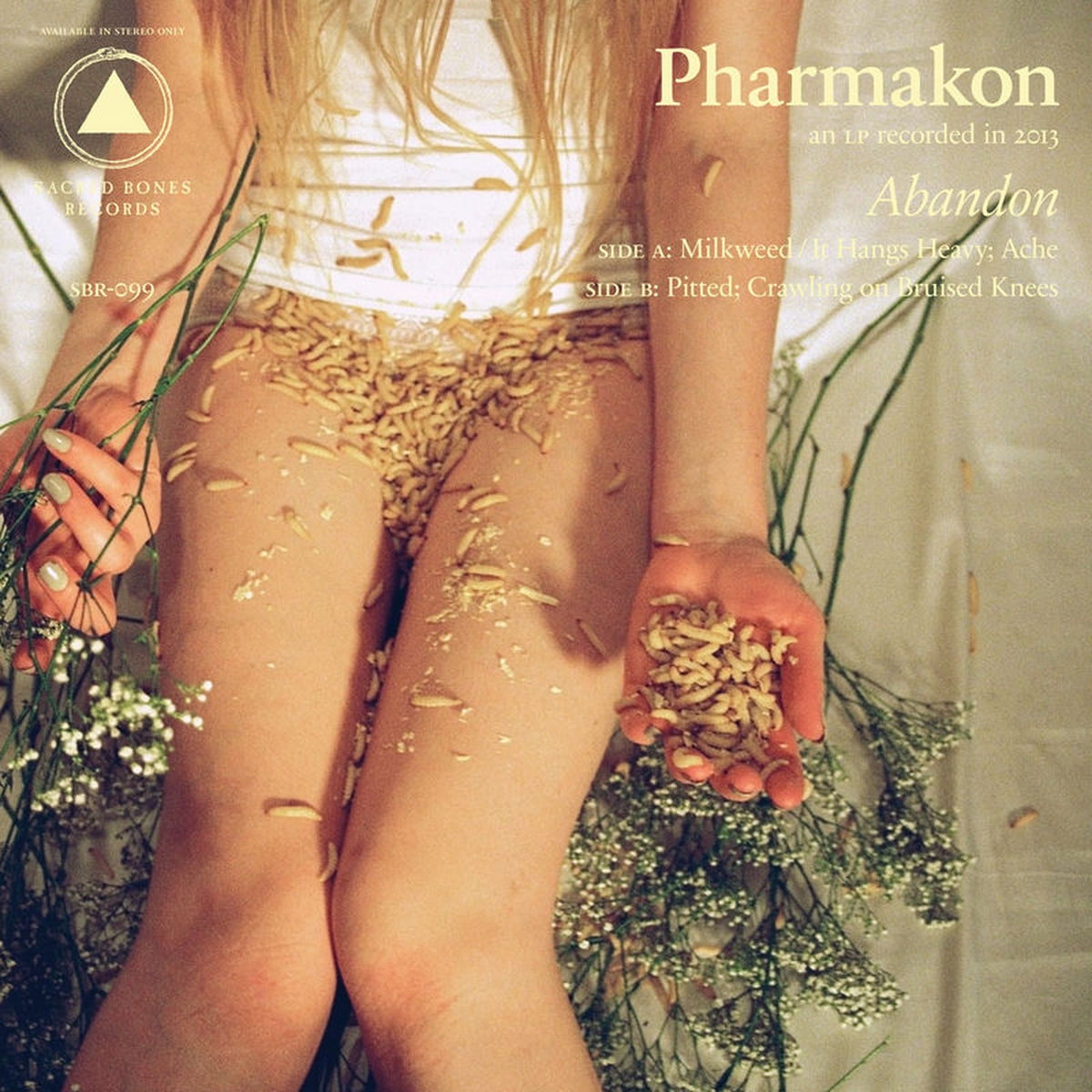 Pharmakon – Abandon (BLACK & WHITE VINYL) vinyl record cover