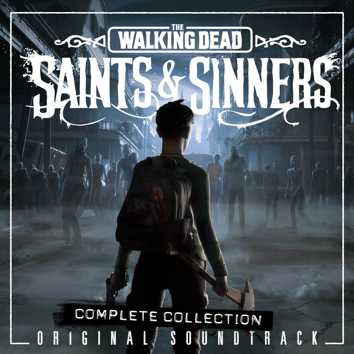 Various Artists – Walking Dead: Saints & Sinners (Red/Green/Clear Smoke Vinyl) vinyl record cover