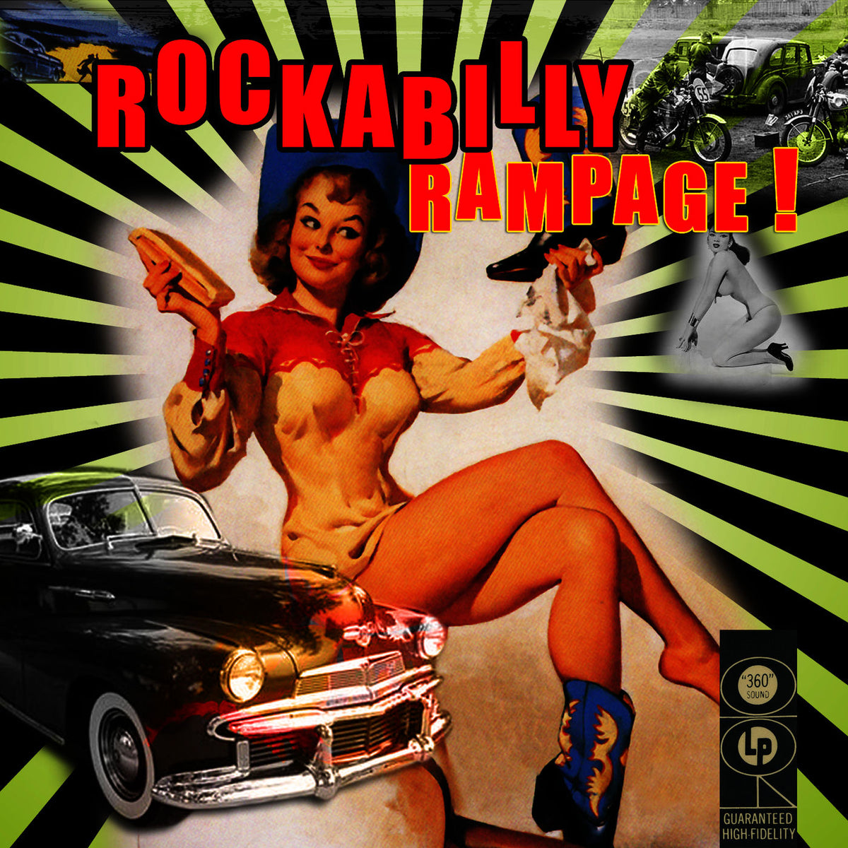 Various Artists – Rockabilly Rampage vinyl record cover