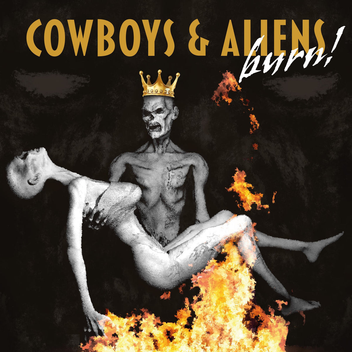 Cowboys & Aliens – Burn! vinyl record cover