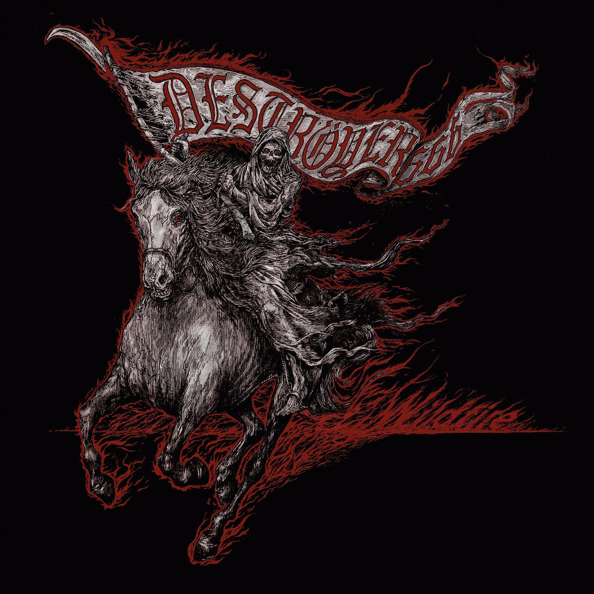 Destroyer 666 – Wildfire (Silver/Black Marbled Vinyl) vinyl record cover