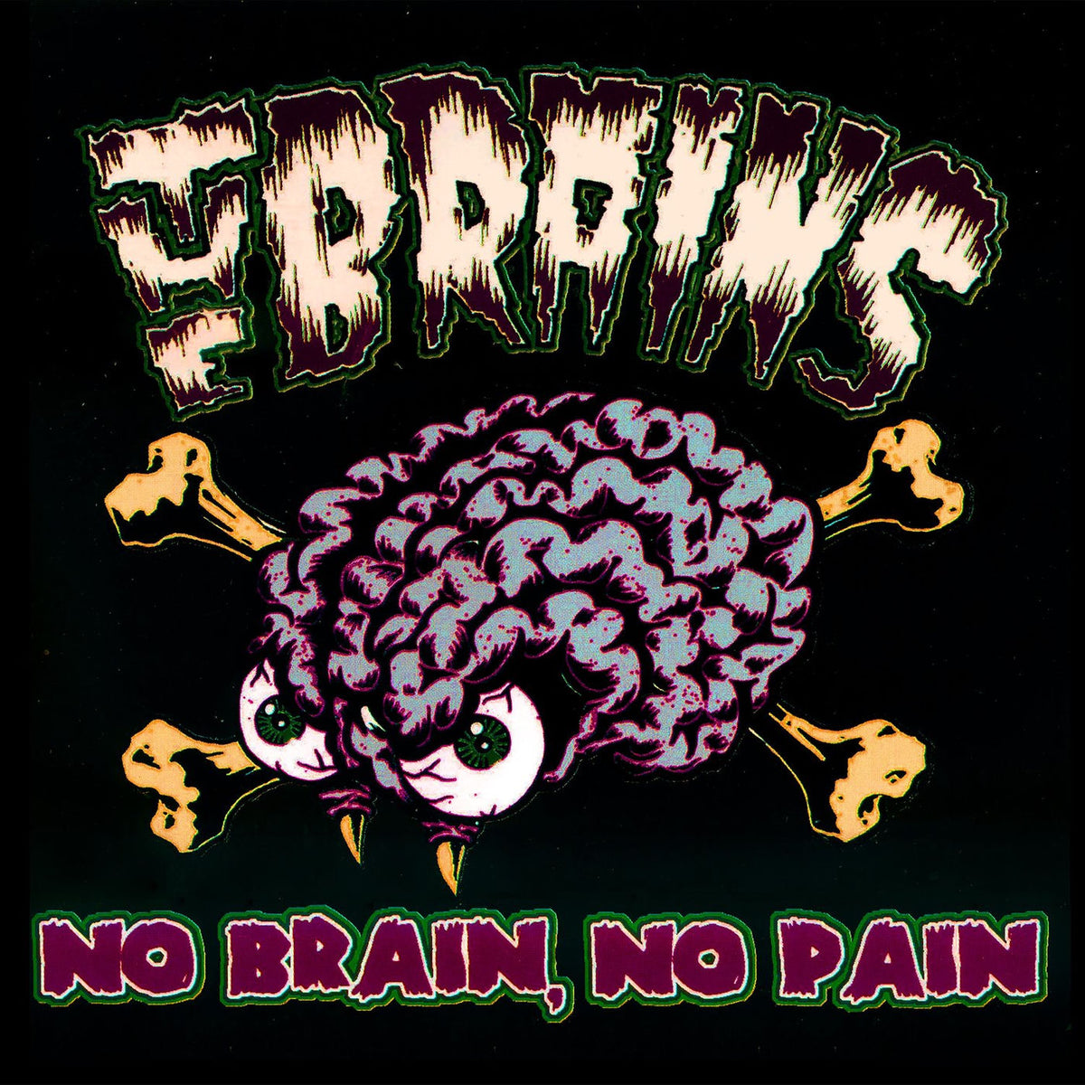 The Brains – No Brain, No Pain vinyl record cover
