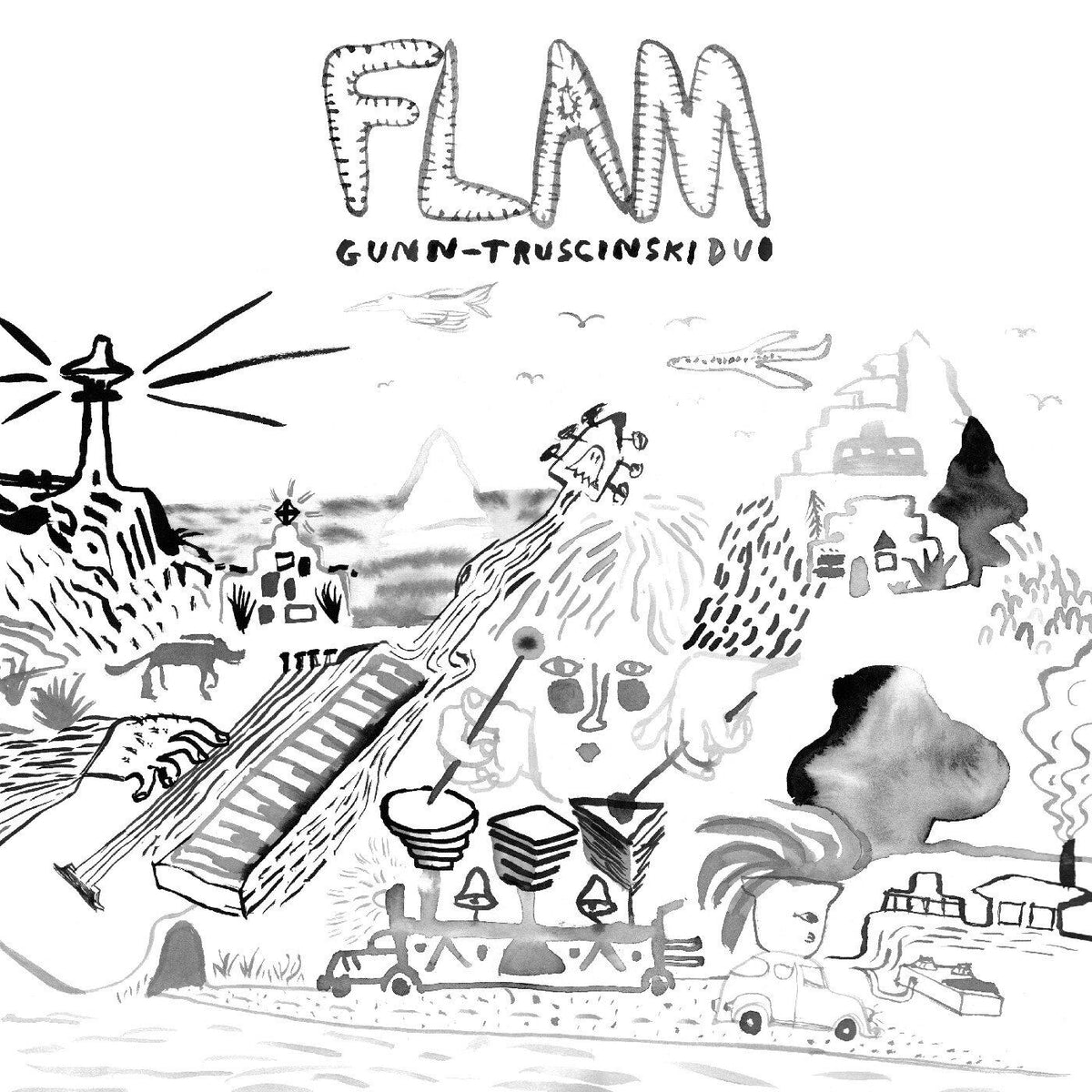 Gunn - Truscinski Duo – Flam vinyl cover