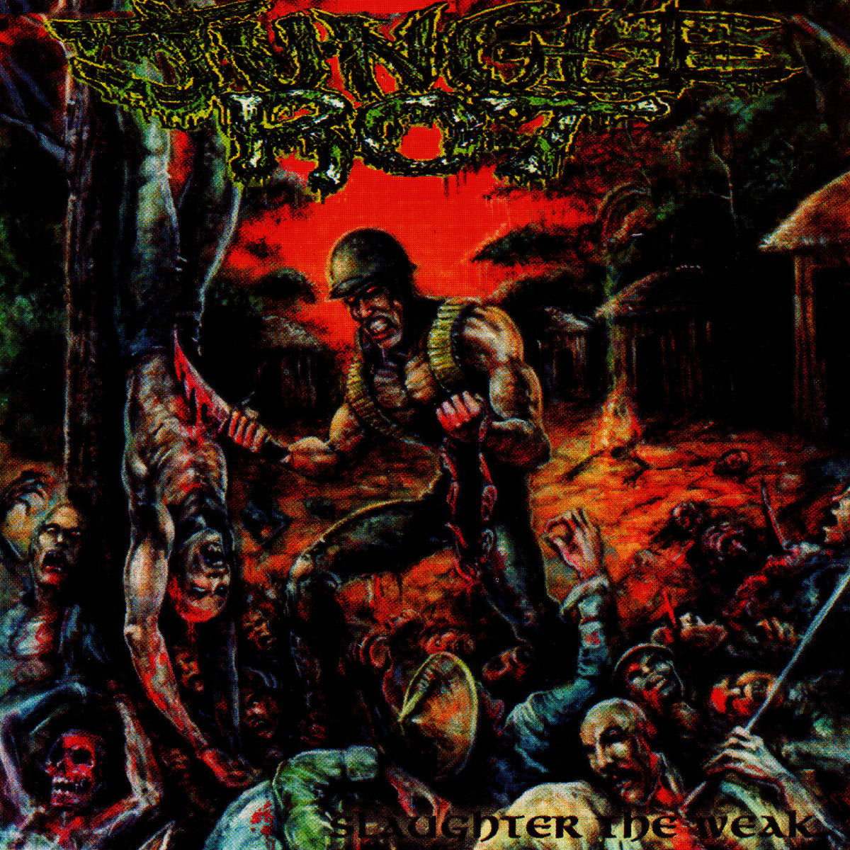 Jungle Rot – Slaughter the Weak vinyl record cover