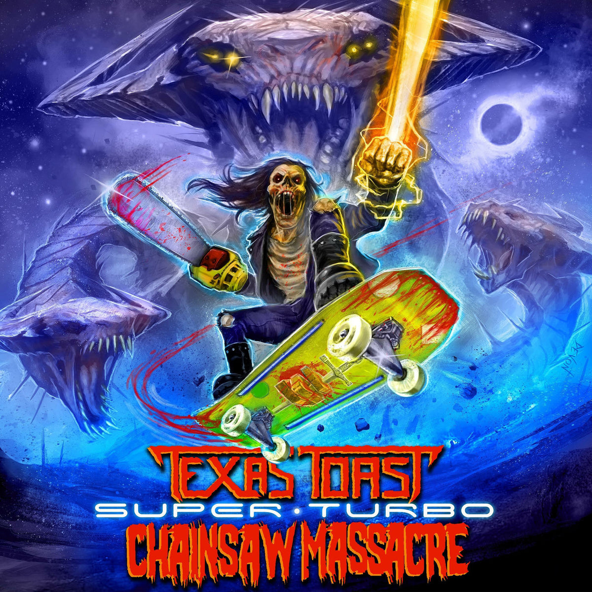 Texas Toast Chainsaw Massacre – Super Turbo vinyl record cover