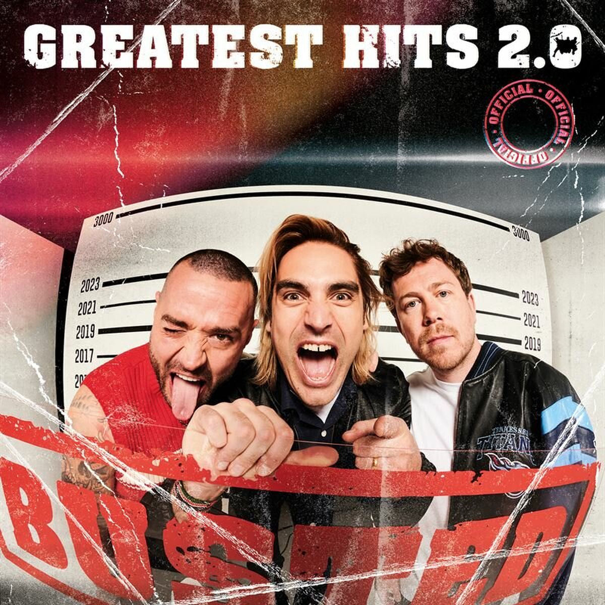 Busted – Greatest Hits 2.0 vinyl record cover