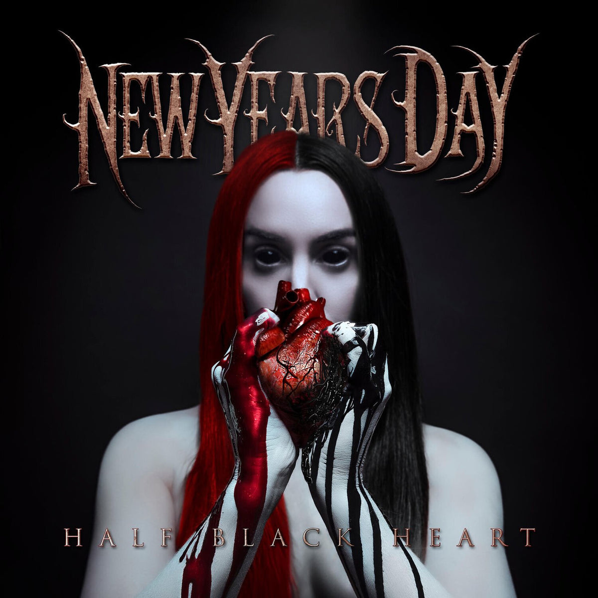 New Years Day – Half Black Heart vinyl record cover