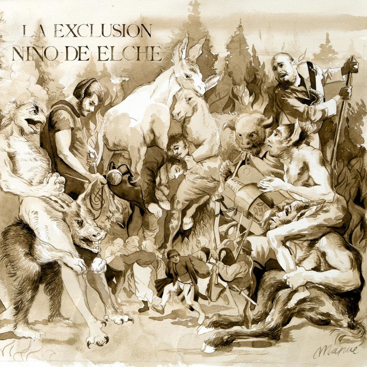 Nino De Elche – La Exclusion vinyl record cover