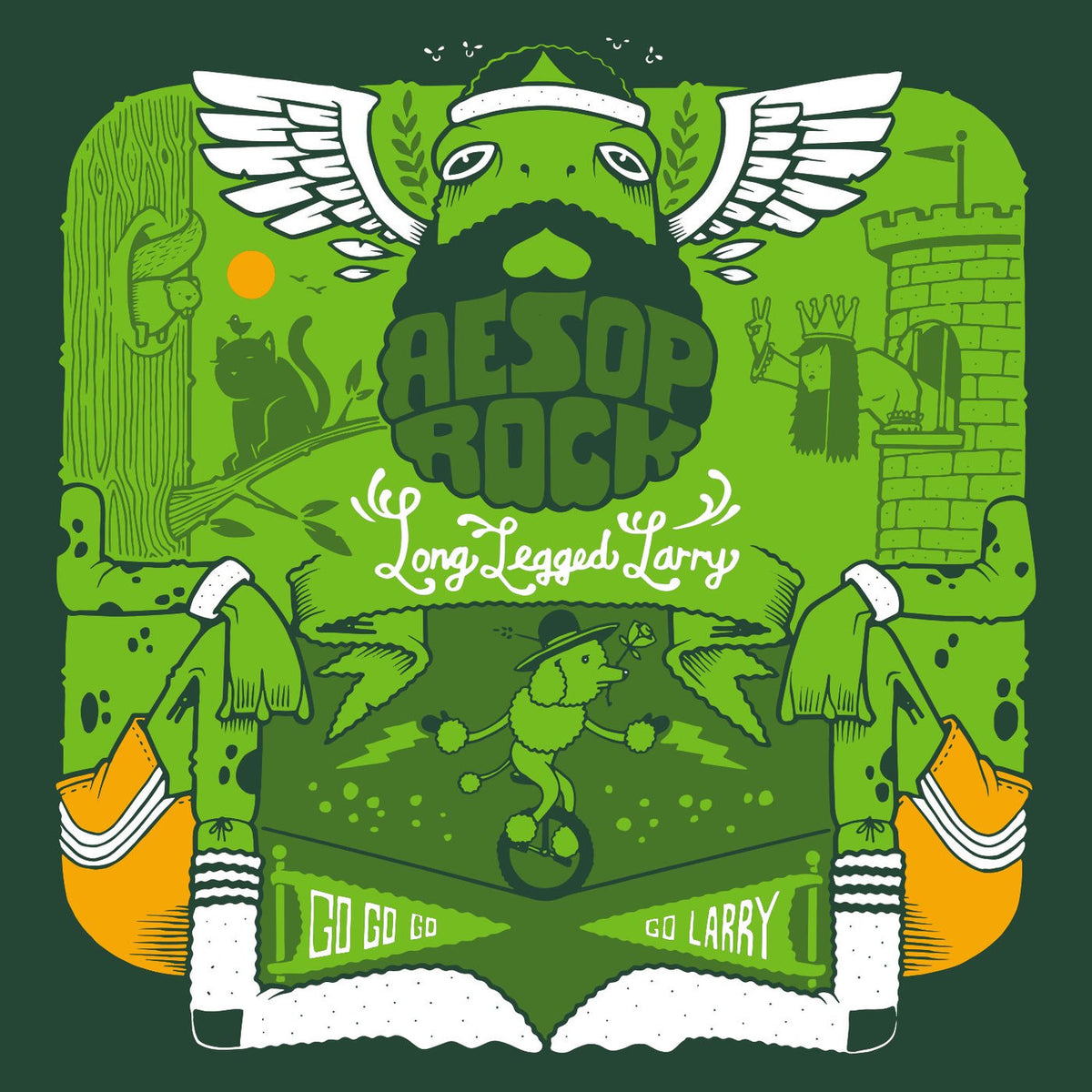Aesop Rock – Long Legged Larry vinyl cover
