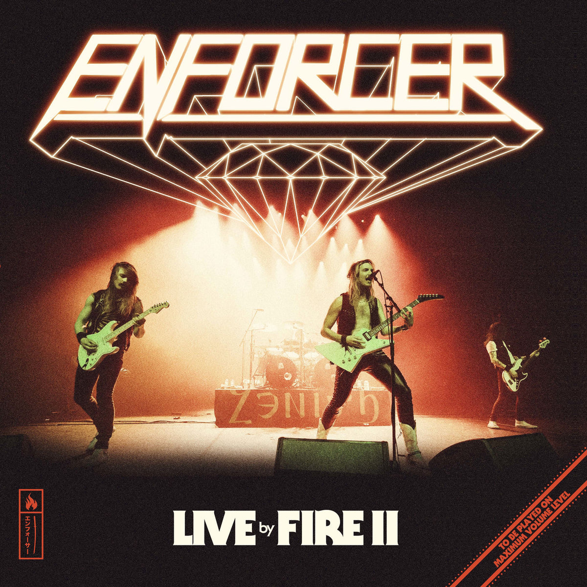 Enforcer – Live By Fire II vinyl record cover