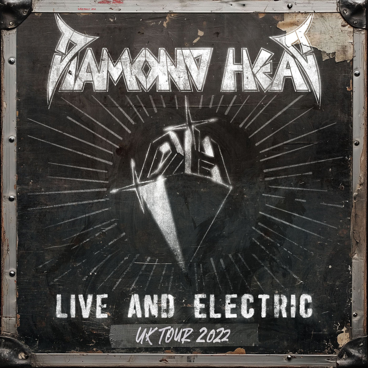 Diamond Head – Live and Electric vinyl record cover