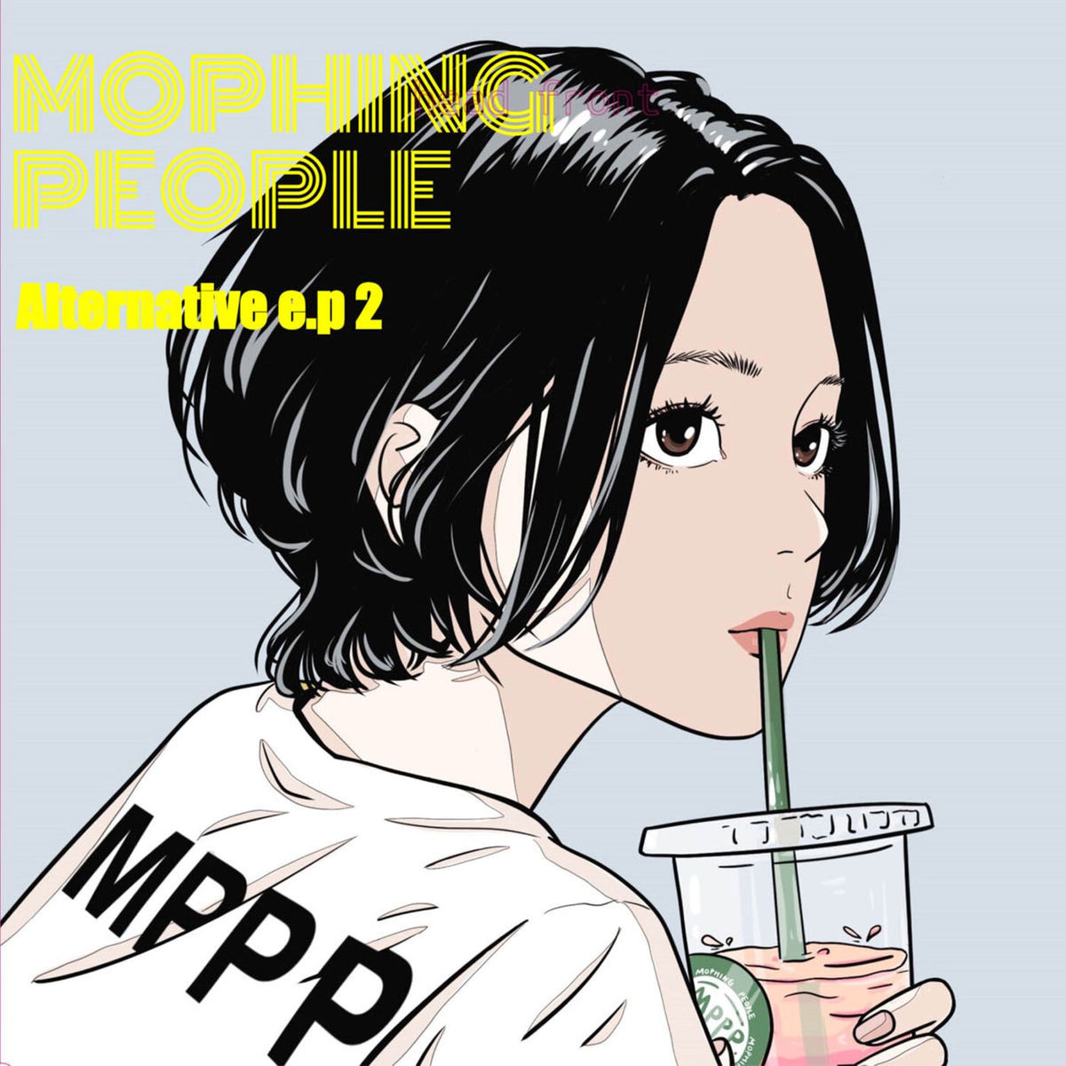 mophing people – Alternative e.p 2 vinyl cover