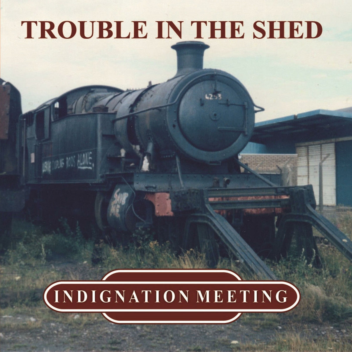 Indignation Meeting – Trouble in the Shed vinyl record cover