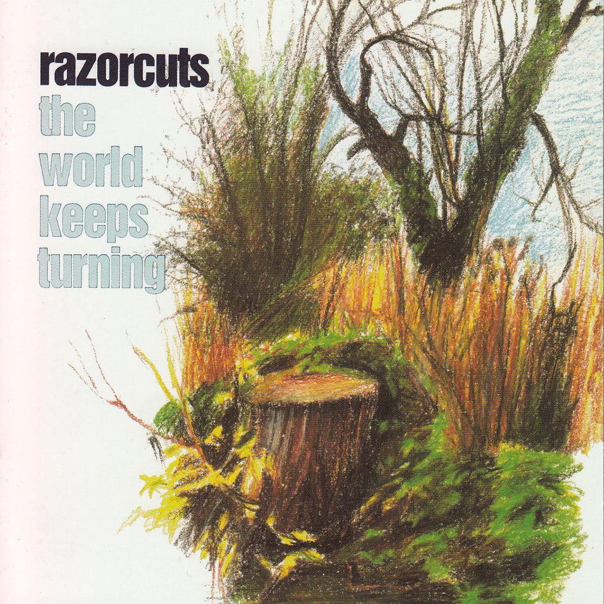 Razorcuts – World Keeps Turning Black Vin vinyl record cover