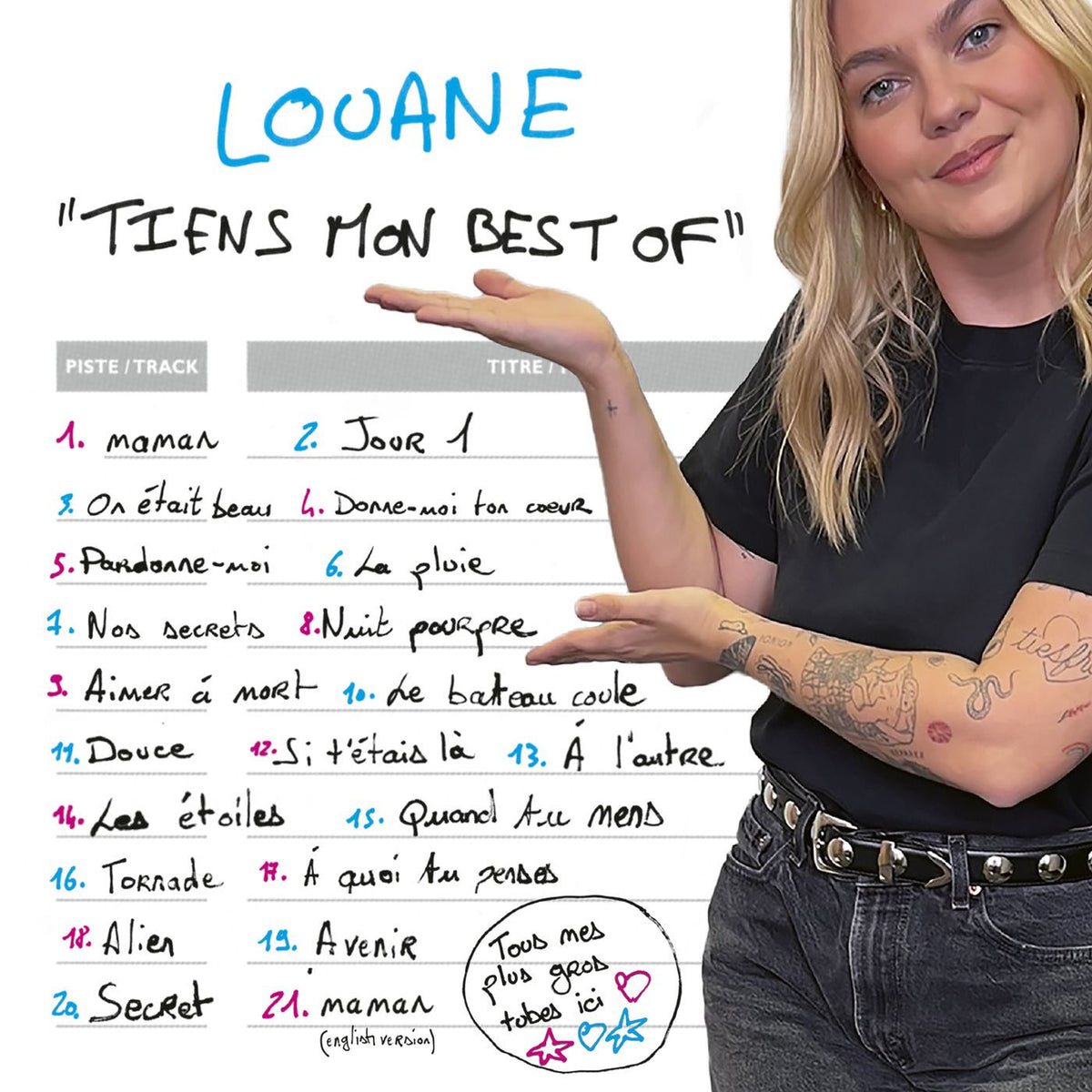 Louane – Tiens Mon Best Of vinyl record cover
