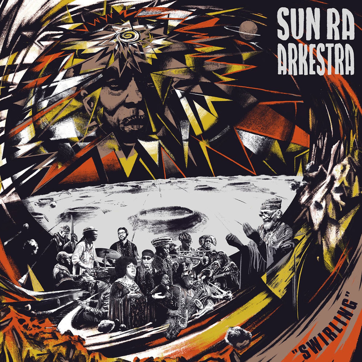 Sun Ra Arkestra – Swirling vinyl record cover