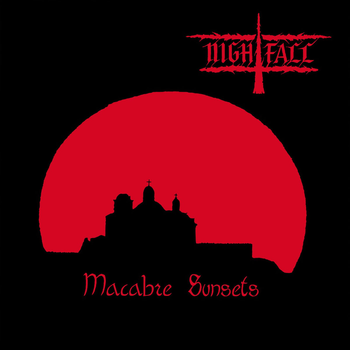 Nightfall – Macabre Sunsets (Gold Coloured Vinyl In Gatefold Sleeve) vinyl record cover