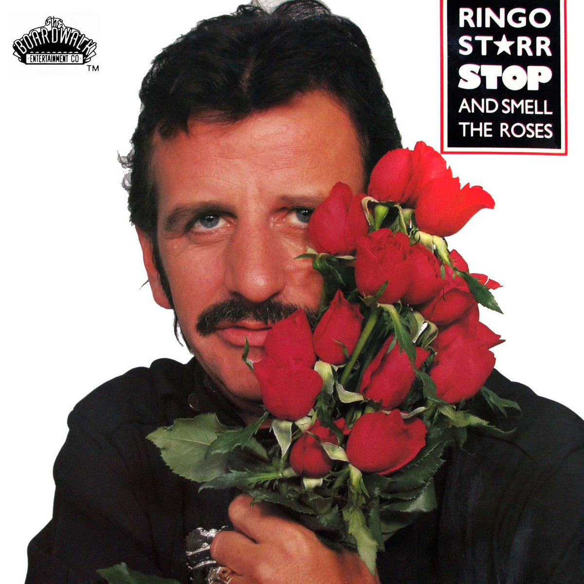 Ringo Starr – Stop & Smell The Roses (Cloudy Red/White/Galaxy Red/White Vinyl) vinyl record cover