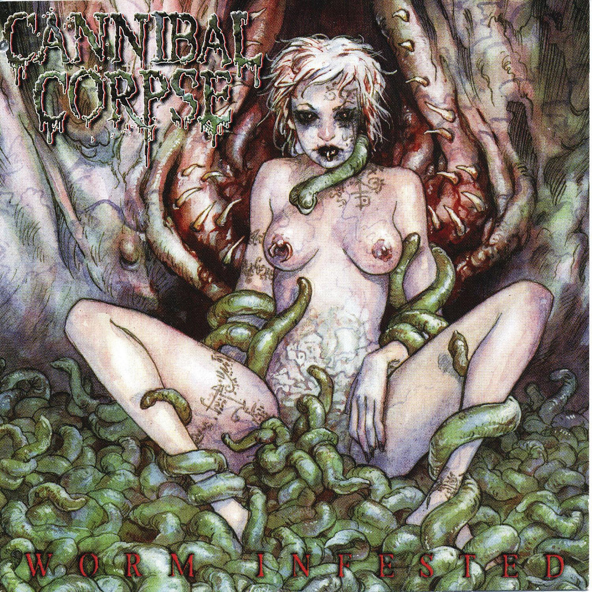 Cannibal Corpse – Worm Infested vinyl record cover
