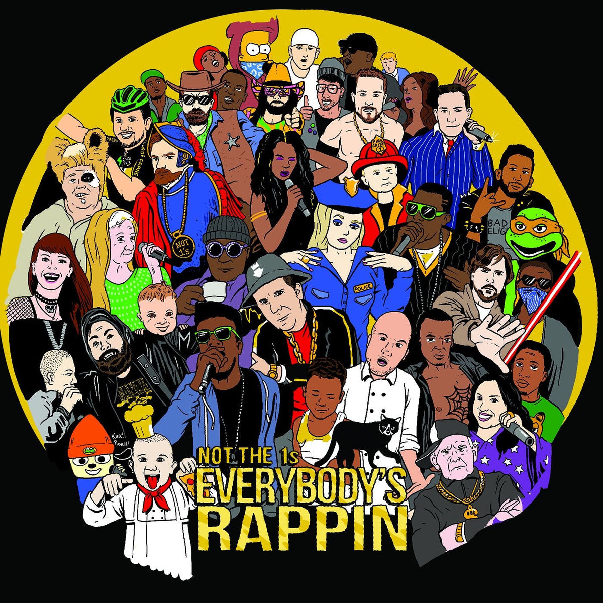 Not The 1S – Everybody'S Rappin' (PICT) vinyl record cover
