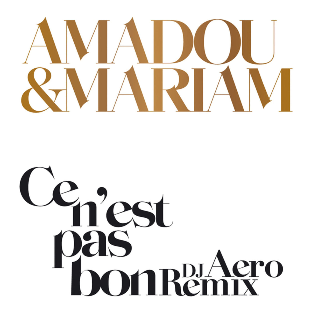 Amadou & Mariam – Ce N'Est Pas Bon (JD Twitch Edit) vinyl record cover