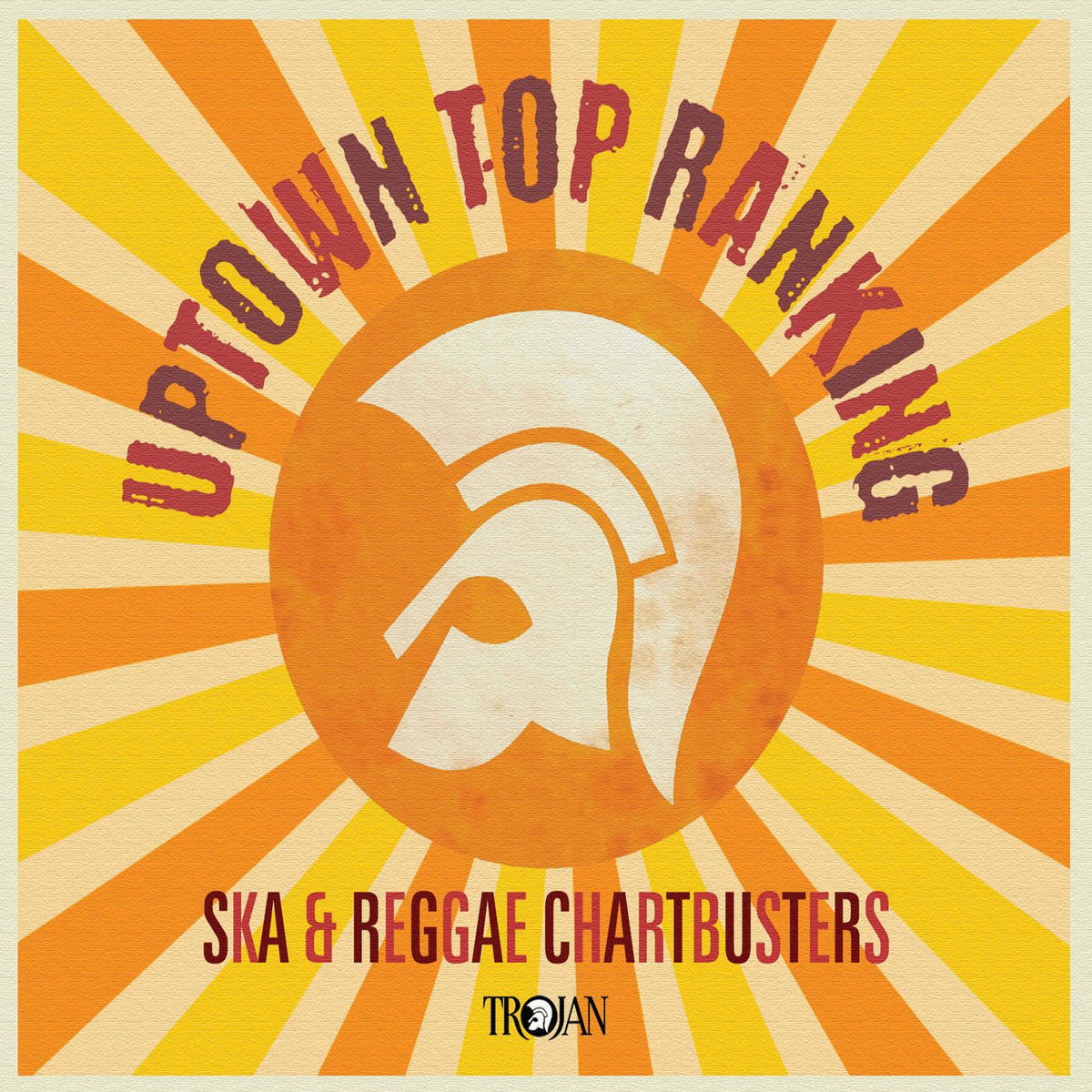 Various Artists – Uptown Top Ranking - Reggae Chartbusters (2LP) vinyl record cover
