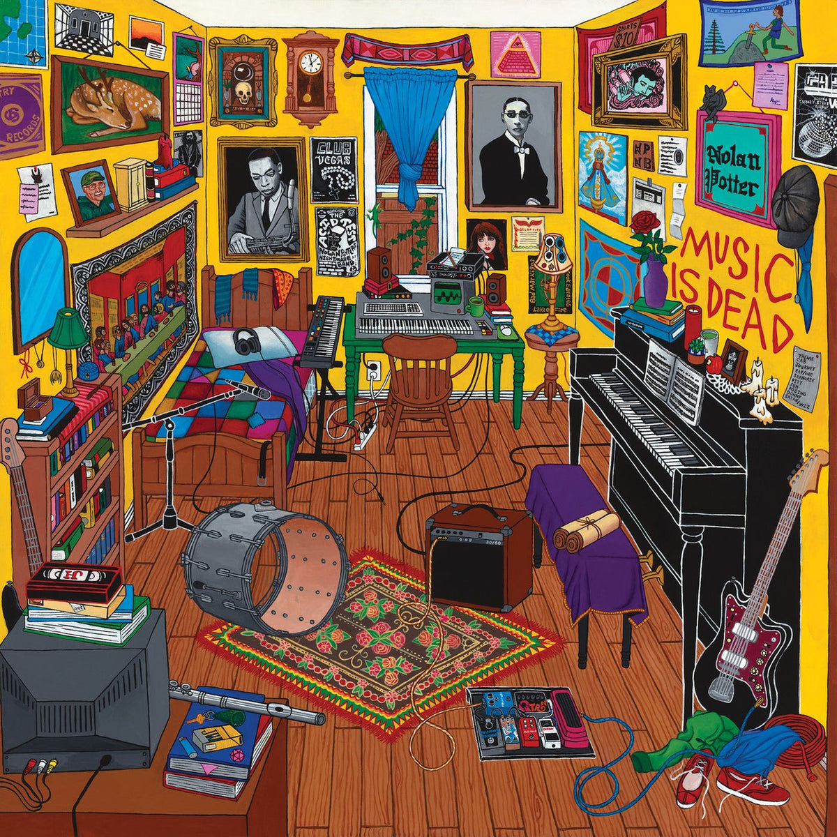 Nolan Potter – Music is Dead vinyl cover