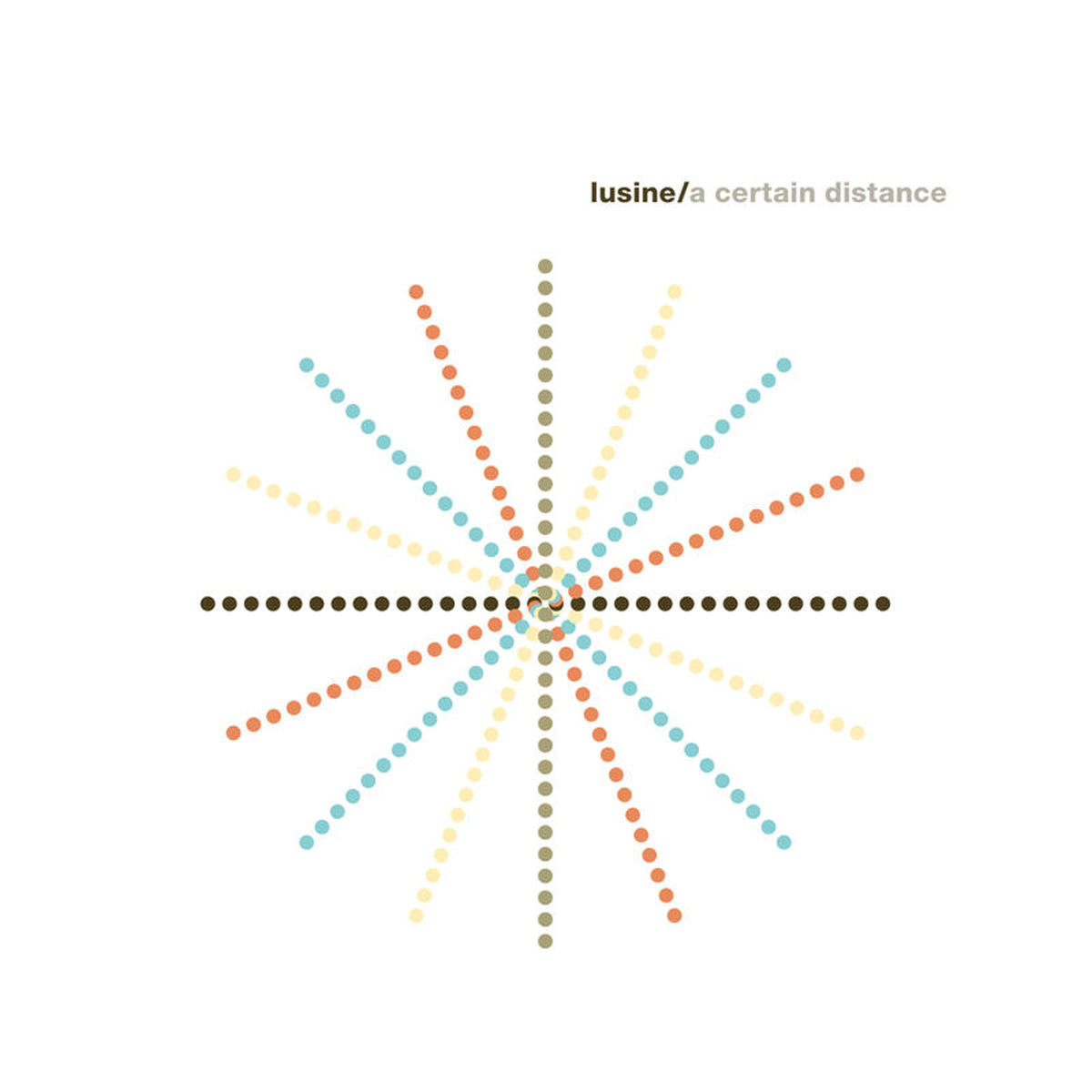 Lusine – A Certain Distance vinyl record cover