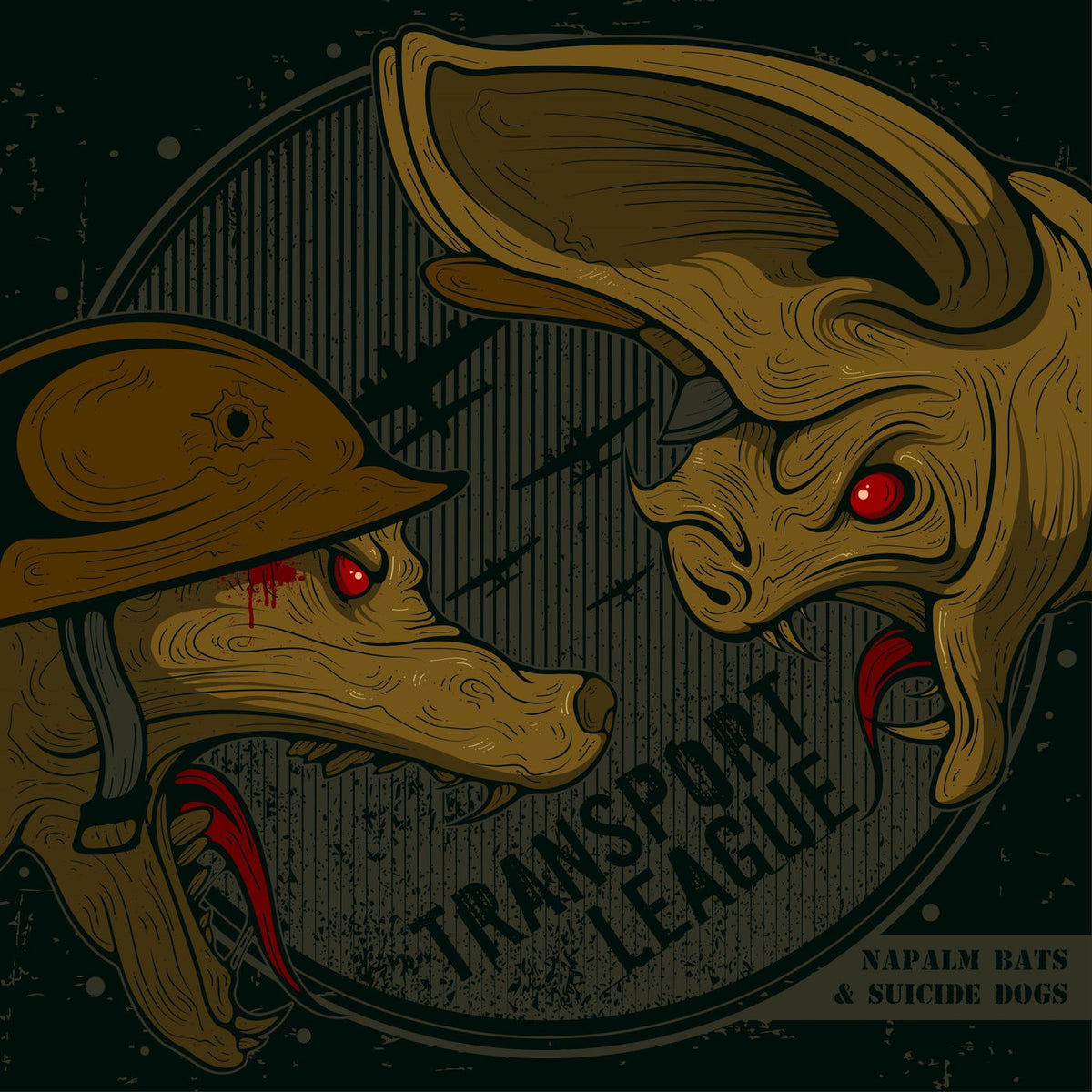 Transport League – Napalm Bats And Suicide (LP vinyl record cover