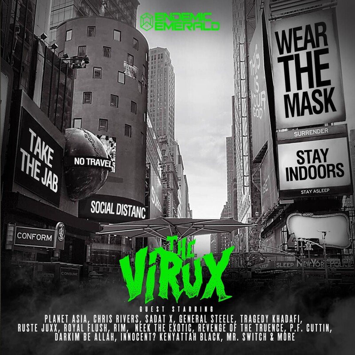 Endemic Emerald – The Virux vinyl record cover