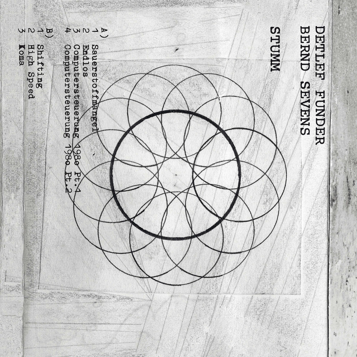 Detlef Funder – Stumm vinyl cover