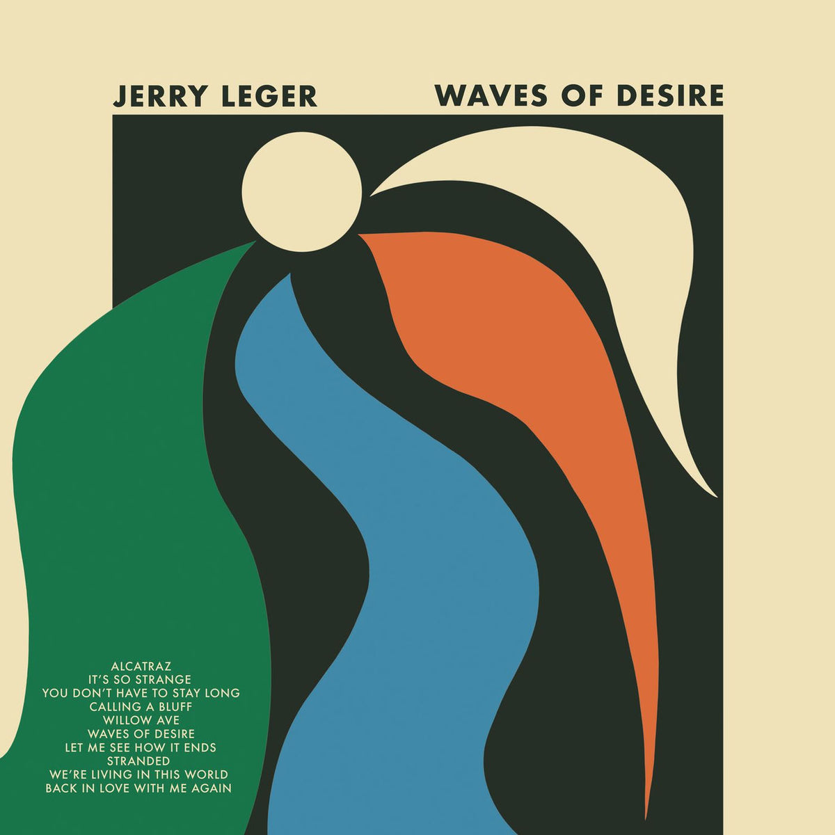 Jerry Leger – Waves of Desire vinyl record cover