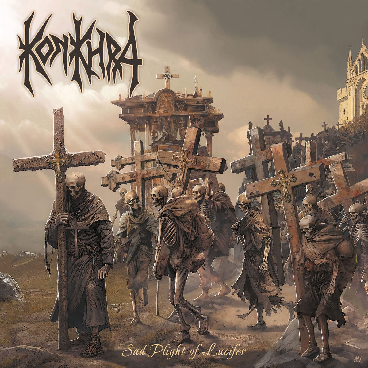 Konkhra – Sad Plight Of Lucifer vinyl record cover