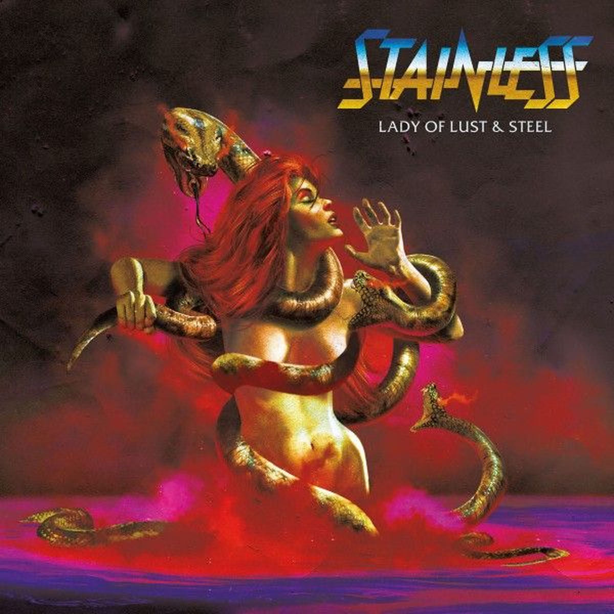 Stainless – Lady of Lust & Steel (Coloured Vinyl) vinyl record cover