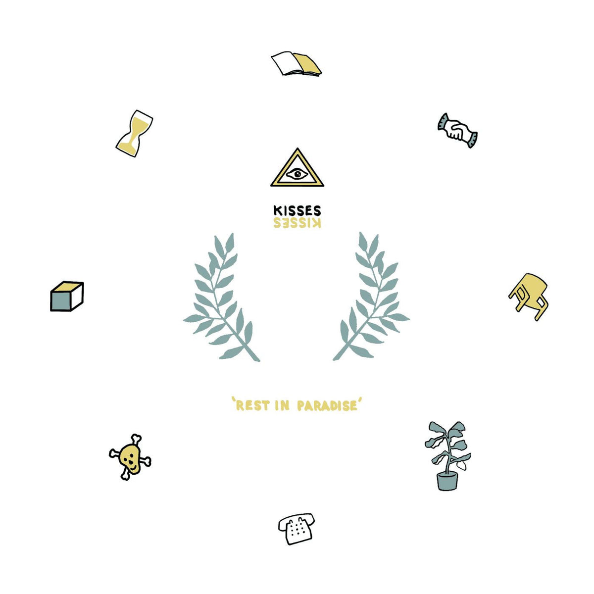 Kisses – Rest In Paradise vinyl record cover