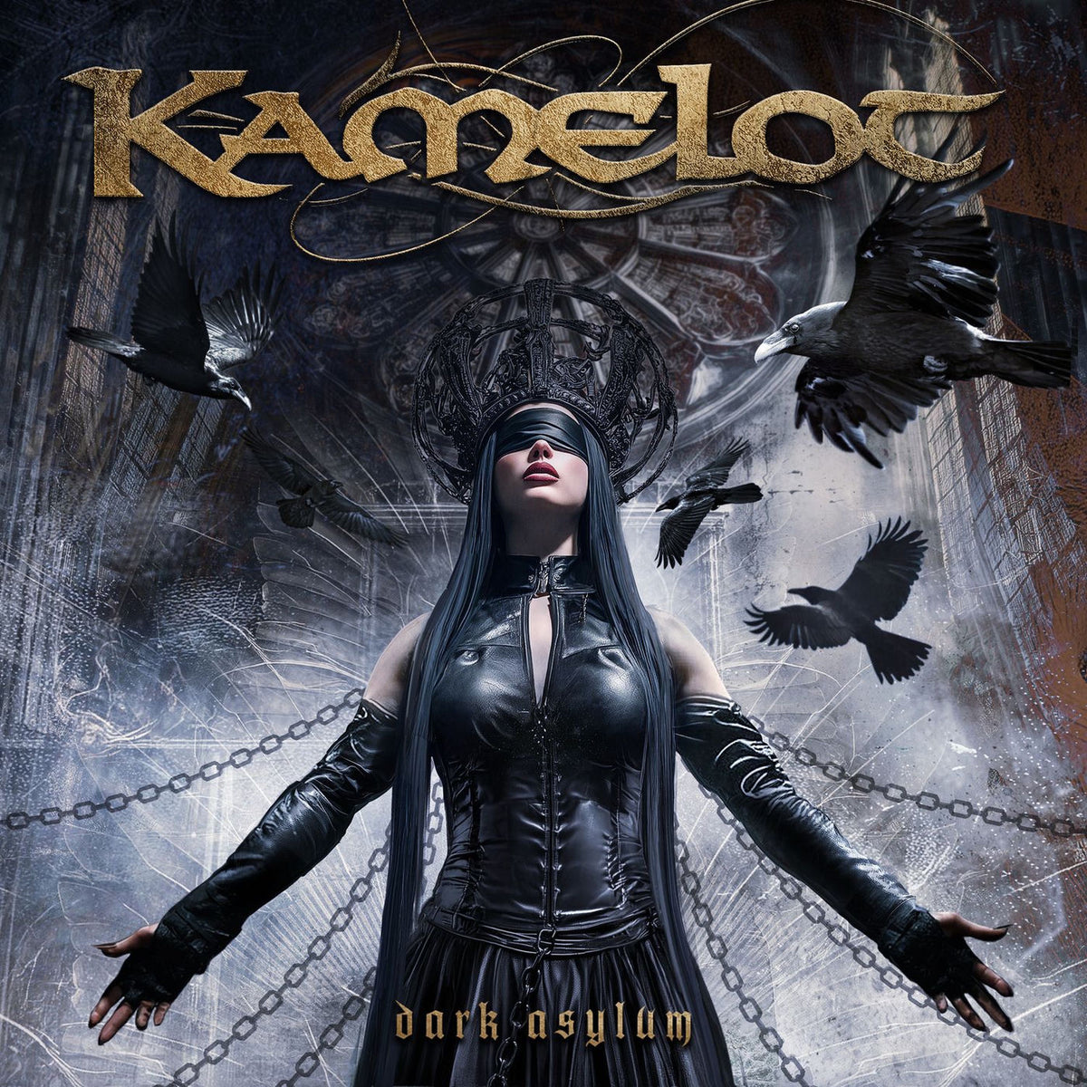 Kamelot – Dark Asylum (Silver Vinyl) (Indies) vinyl record cover