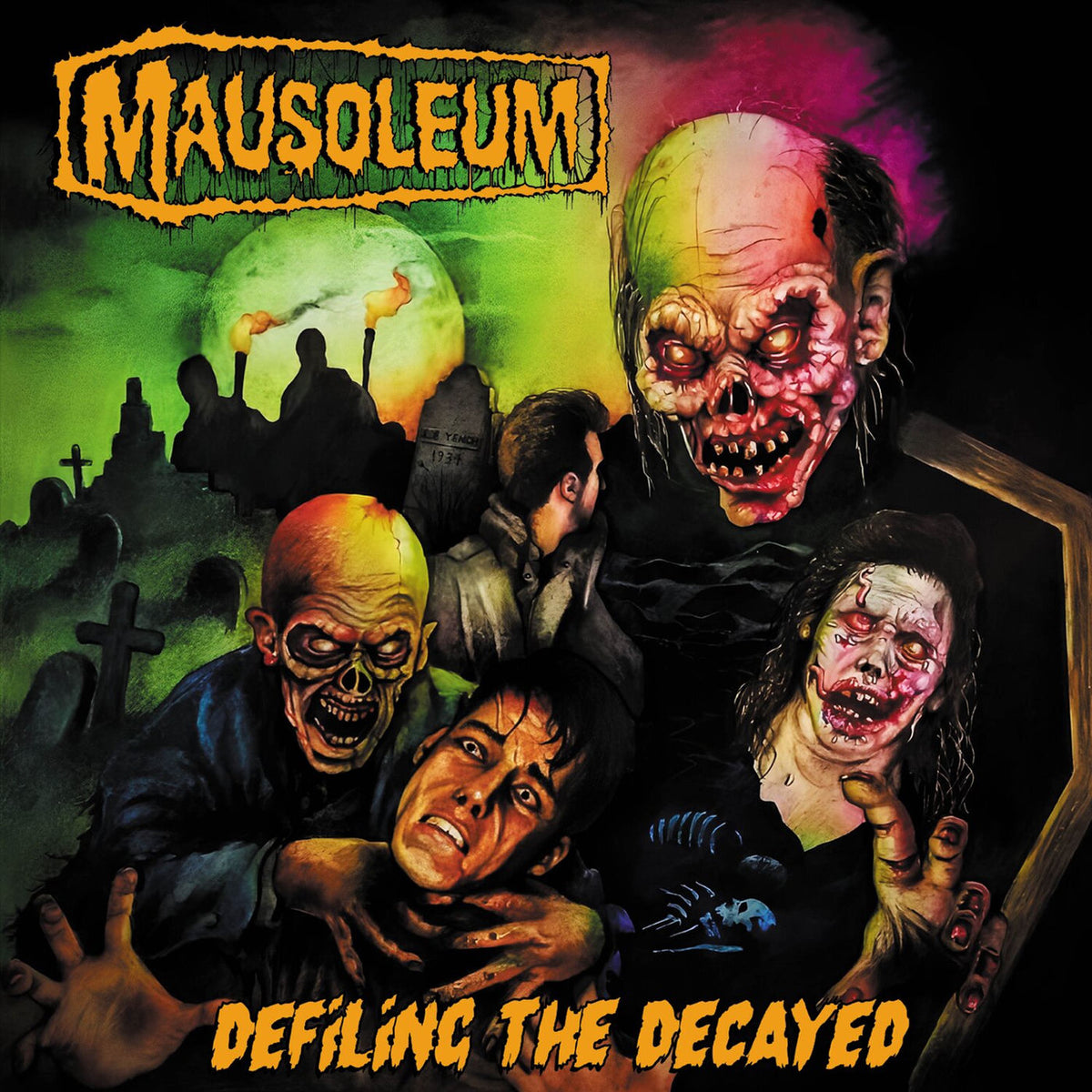 Mausoleum – Defiling the Decayed vinyl record cover